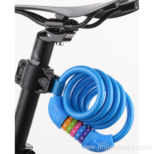 5 digit combination cable lock for bicycle